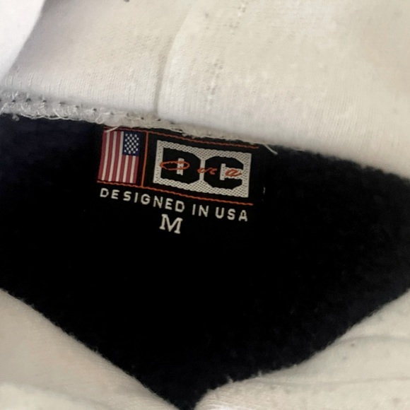 Vintage Washington DC USA American Flag Spell Out Sweatshirt Hoodie Embroidered - Picture 3 of 8